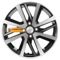 6*16 4*100 ET47 56,6 Khomen Wheels KHW1609 (Nexia) Black-FP