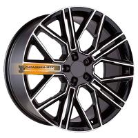 9,5*21 5*130 ET46 71,6 Khomen Wheels KHW2101 (Cayenne) Black-FP