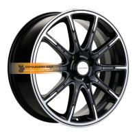 6,5*17 4*100 ET50 60,1 Khomen Wheels KHW1707 (Lada Vesta) Black-FP