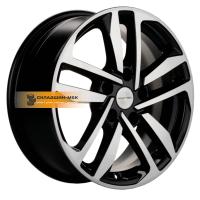 6,5*16 5*100 ET39 57,1 Khomen Wheels KHW1612 (Polo) Black-FP