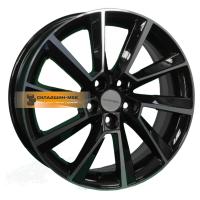6*16 5*100 ET45 54,1 Khomen Wheels KHW1604 (Yaris) Black-FP