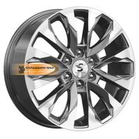8*20 6*139,7 ET38 67,1 Premium Series КР007 (Pajero Sport) Diamond Gloss Graphite