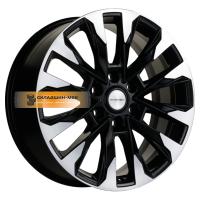 8*20 6*139,7 ET45 95,1 Khomen Wheels KHW2010 (LC 300 Tuning) Black-FP