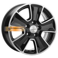 6,5*16 5*114,3 ET43 67,1 Khomen Wheels KHW1601 (Huyndai/Kia) Black-FP