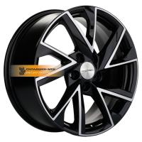 7*17 5*108 ET43 65,1 Khomen Wheels KHW1714 (DFM AX 7) Black-FP