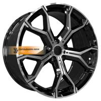10,5*20 5*112 ET40 66,6 PDW 5445 Gloss Black Machine Face