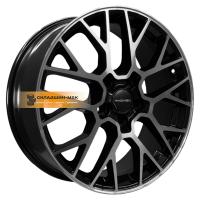 7*18 5*114,3 ET40 66,1 Khomen Wheels KHW1818 (Nissan Qashqai) Black-FP