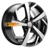 7*17 5*110 ET45 67,1 Khomen Wheels KHW1712 (DFM580) Black-FP