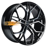 8*18 5*112 ET40 57,1 INCH FA8534 Gloss Black Machined Face