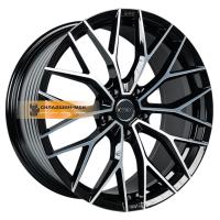 9,5*21 5*112 ET37 66,6 INCH GA8532 Gloss Black Machined Face