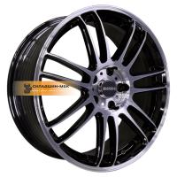 8*18 5*112 ET40 57,1 INCH FA8535 Gloss Black Machined Face