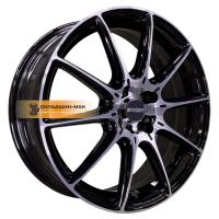 6,5*17 5*108 ET43 65,1 INCH FA8537 Gloss Black Machined Face